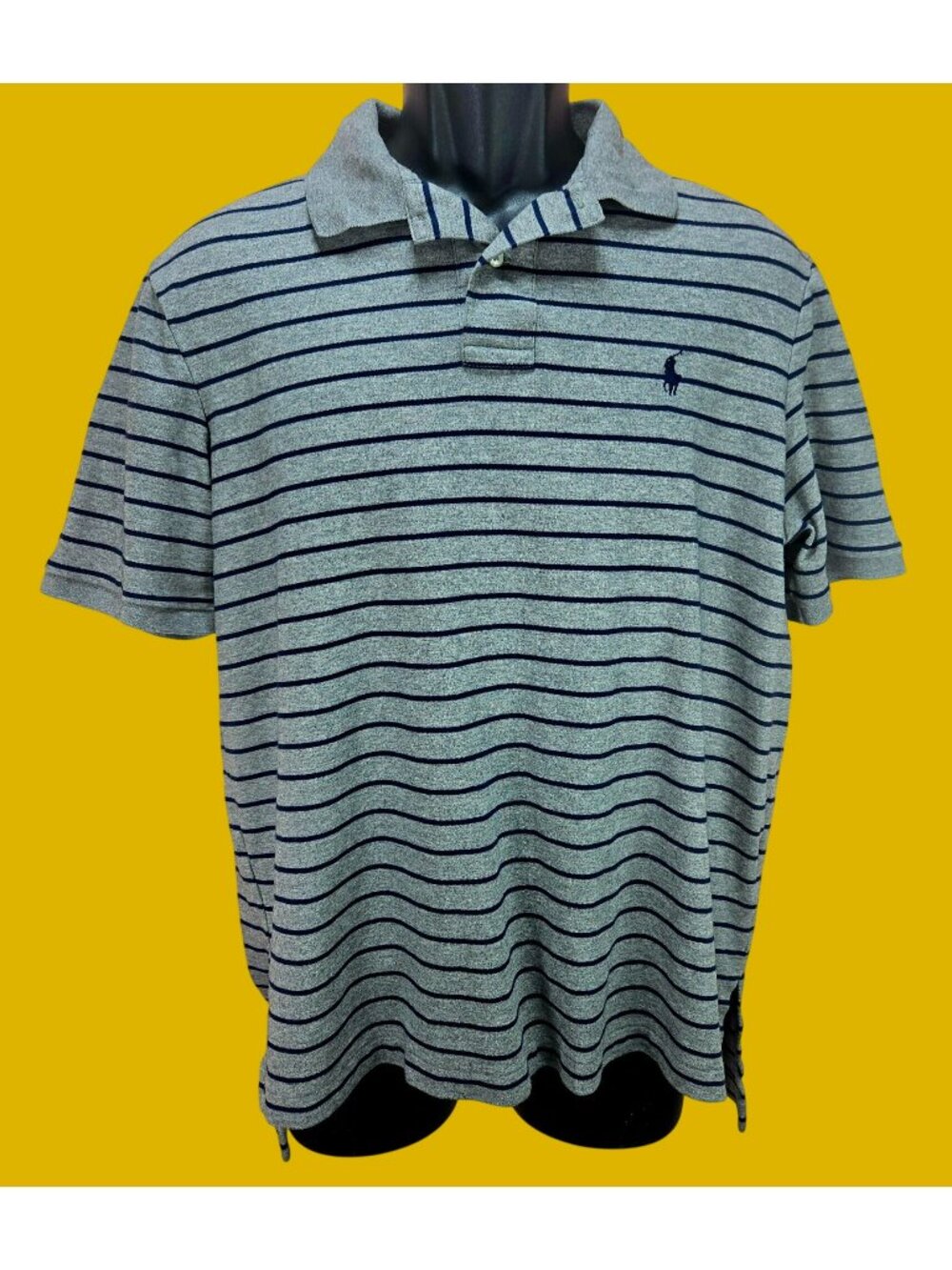 Polo Ralph Lauren Mens Pima Soft Touch Striped Polo Large